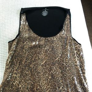 NY&CO Sequined Leopard Top